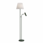 Slender Golvlampa E27+GU10 Bottle Green/Mässing Slender Golvlampa E27+GU10 Bottle Green/Mässing