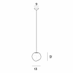 Hoba Pendel Small White Hoba Pendel Small White