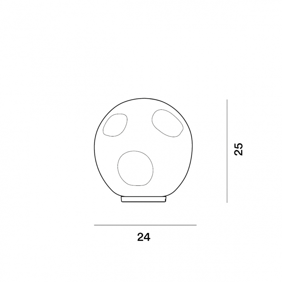 Hoba Bordslampa Medium White