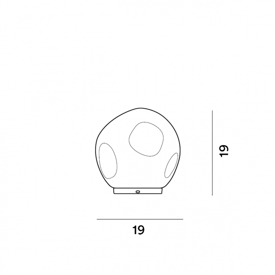 Hoba Bordslampa Midi White