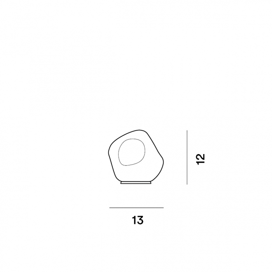 Hoba Bordslampa Small White