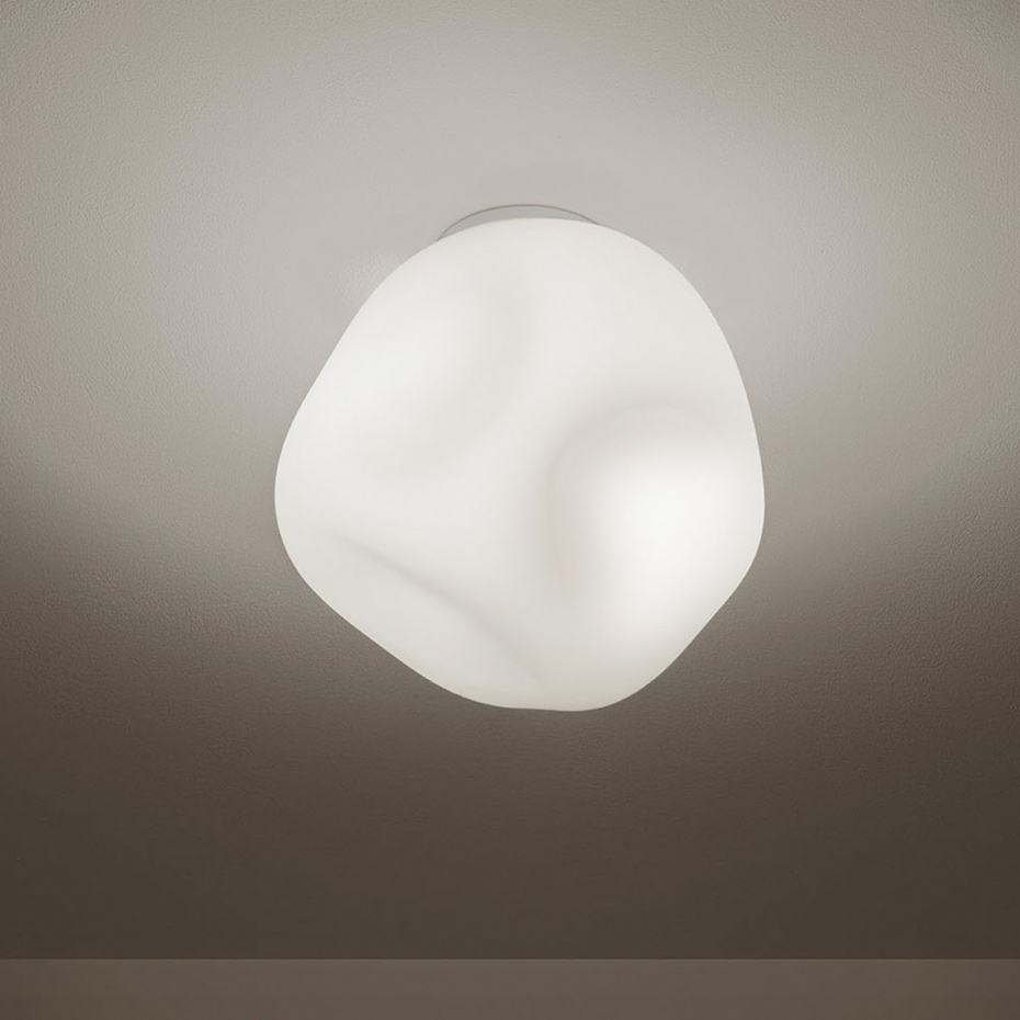 Hoba Taklampa/Vägglampa Small White