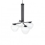 DK Ljuskrona Mattsvart/Opalglas DK Ljuskrona Mattsvart/Opalglas