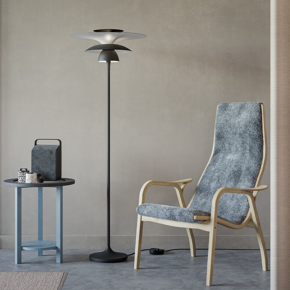 Picasso Golvlampa H149cm Mattsvart