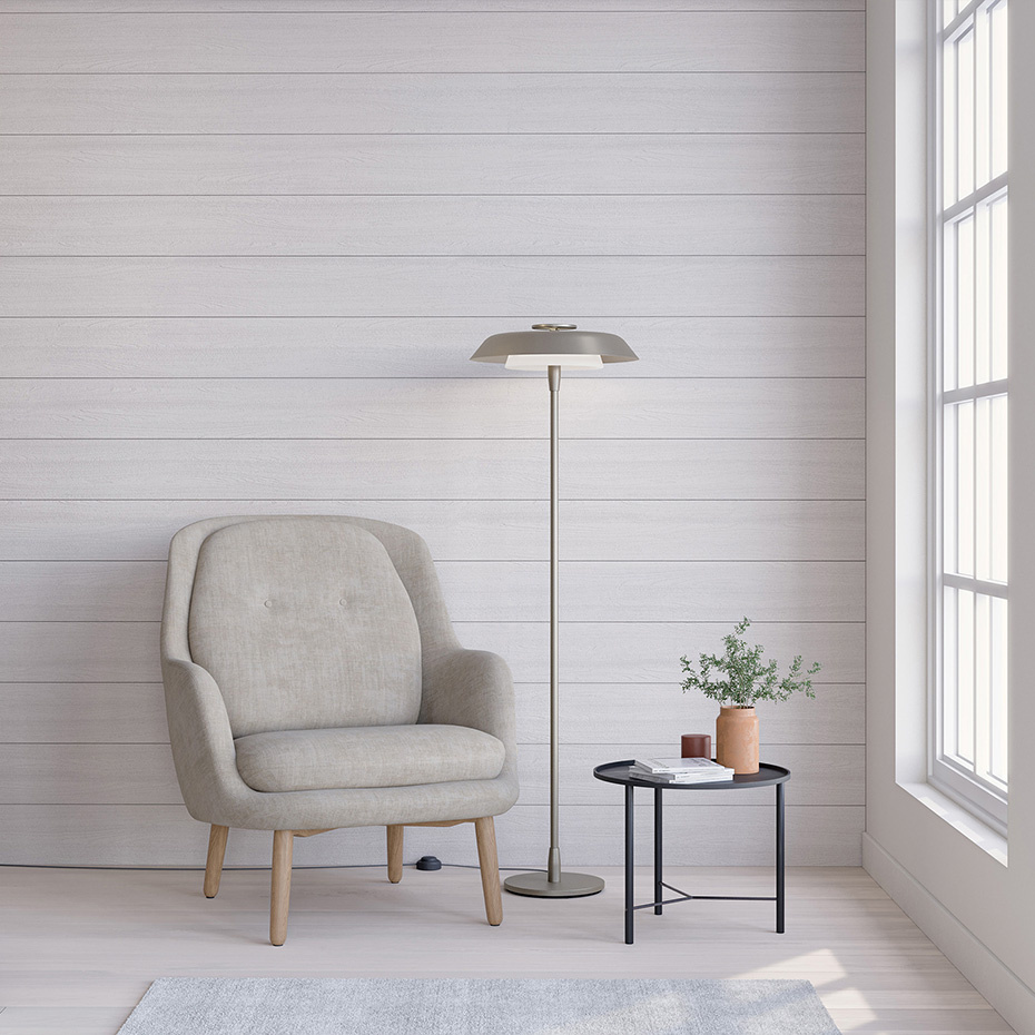 Horisont Golvlampa H141cm Metallic Champagne