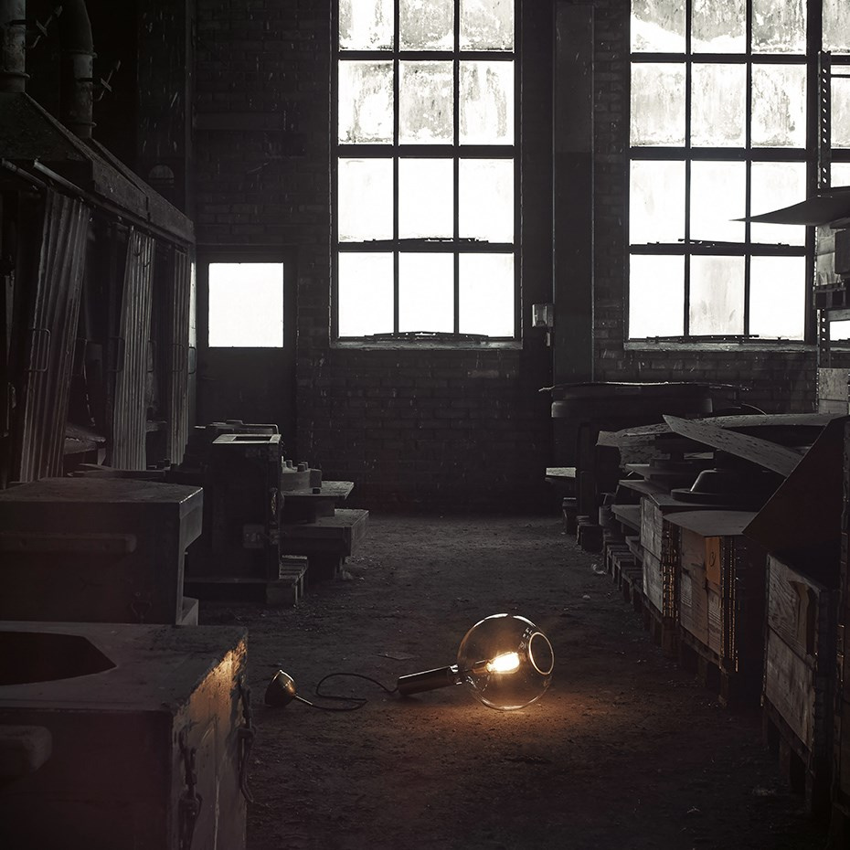 Rosdala Pendel Rå Mässing/Klarglas