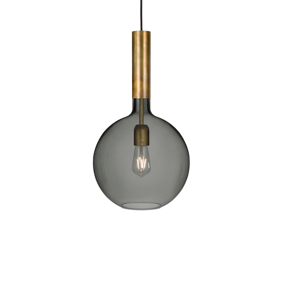 Rosdala Pendel Råmässing/Rökfärgad