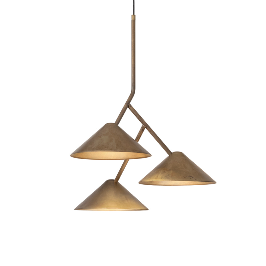 Grenverk Pendel 3 Rå Mässing