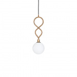 Eld Klot Pendel Rå Mässing/Opalglas Eld Klot Pendel Rå Mässing/Opalglas