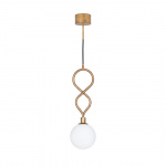 Eld Klot Pendel Rå Mässing/Opalglas Eld Klot Pendel Rå Mässing/Opalglas