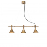 Megafon Pendel 3 Rak Rå Mässing Megafon Pendel 3 Rak Rå Mässing