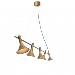 Megafon Pendel 5 Rak Rå Mässing Megafon Pendel 5 Rak Rå Mässing