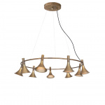 Megafon Pendel 9 Rund Rå Mässing Megafon Pendel 9 Rund Rå Mässing