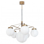 Klyfta Ljuskrona Rå Mässing/Opalglas Klyfta Ljuskrona Rå Mässing/Opalglas