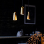 Massiv Pendel Dubbelkon Rå Mässing Massiv Pendel Dubbelkon Rå Mässing