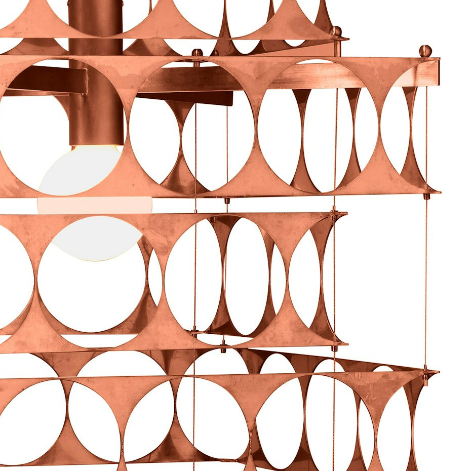 Terrace Ljuskrona Rå Koppar