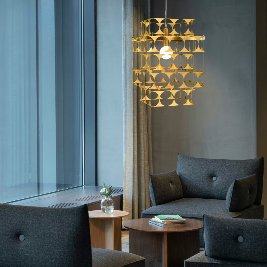 Terrace Ljuskrona Rå Koppar