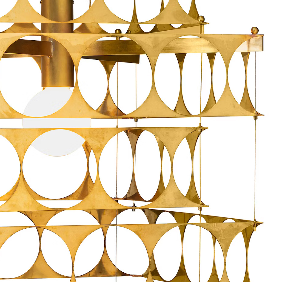 Terrace Ljuskrona Rå Mässing