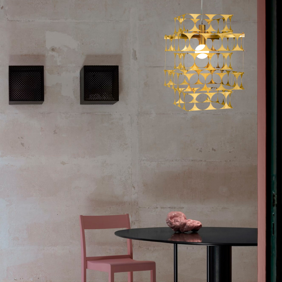 Terrace Ljuskrona Rå Mässing