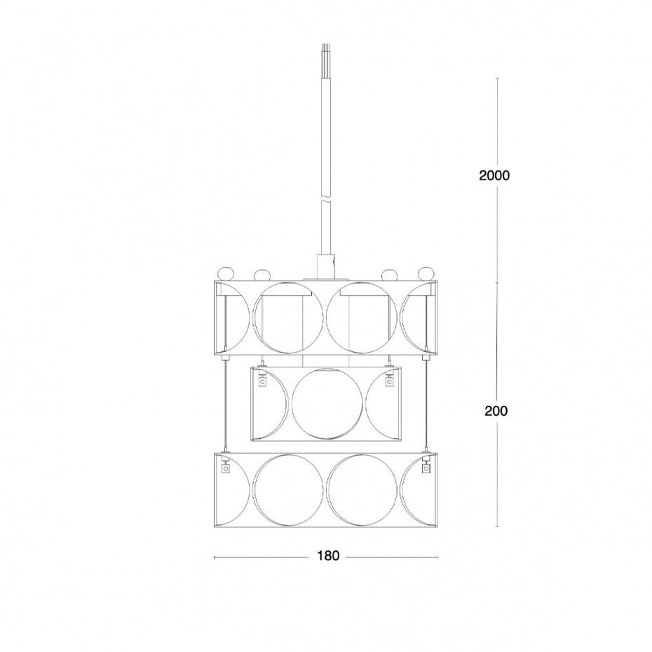 Terrace Pendel Liten Rå Koppar