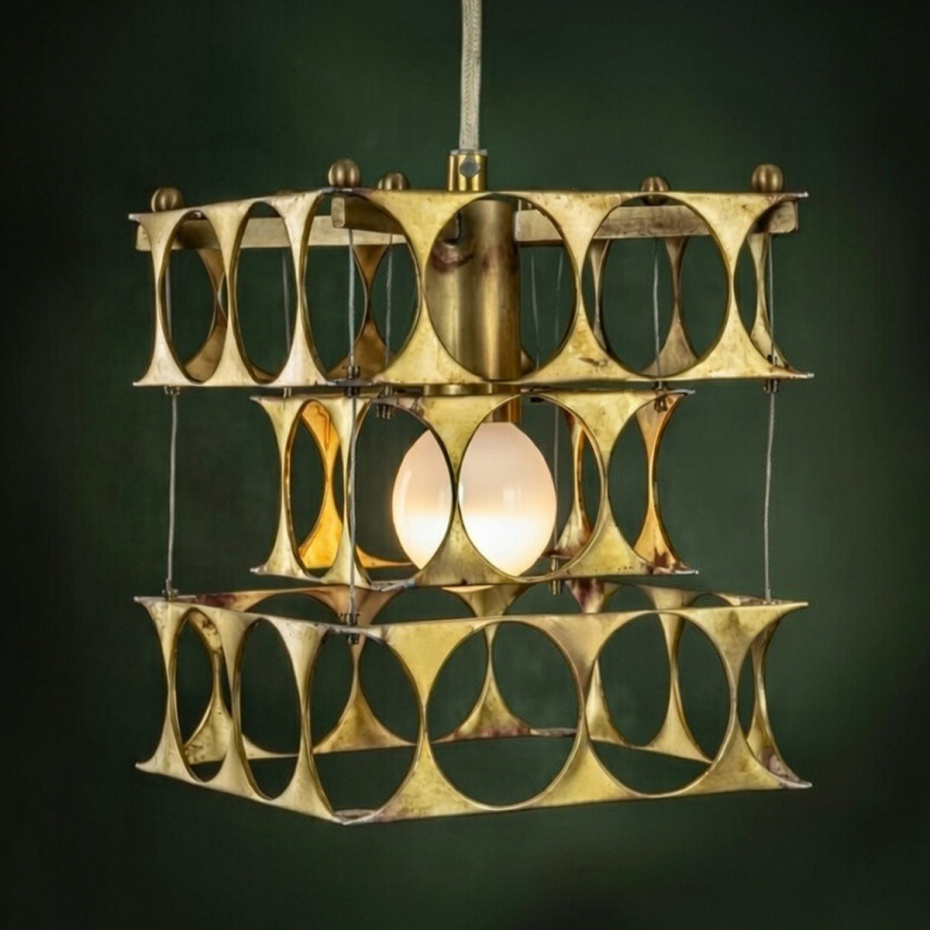 Terrace Pendel Liten Rå Koppar