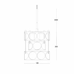 Terrace Pendel Liten Rå Mässing Terrace Pendel Liten Rå Mässing