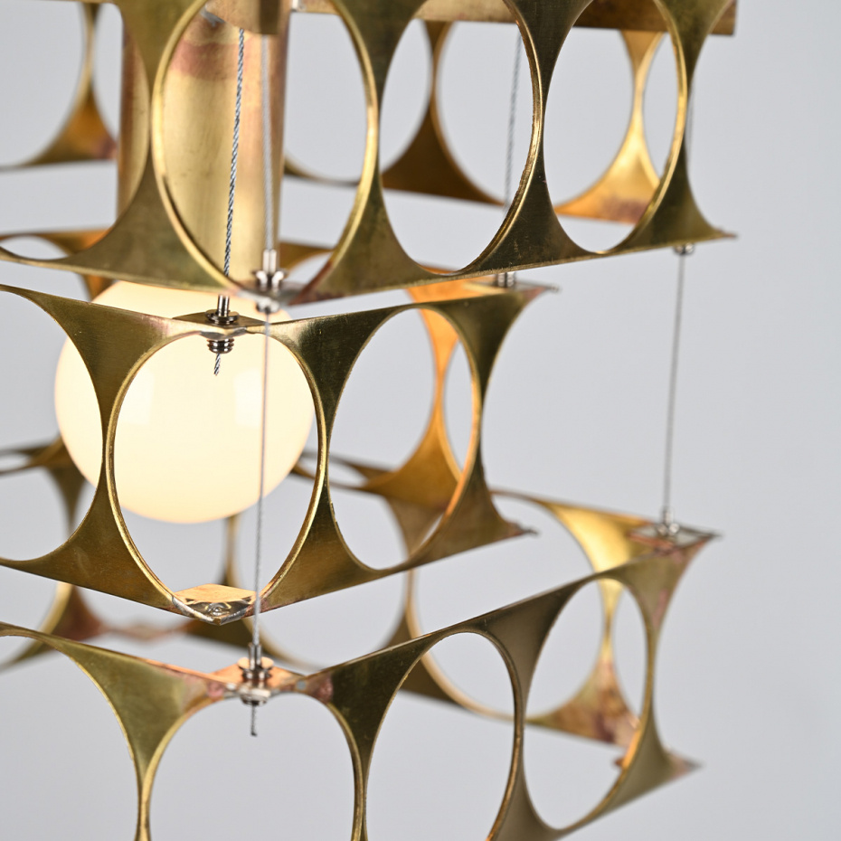 Terrace Pendel Liten Rå Mässing