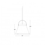 Precious Pendel Borstad Mässing/Ull Precious Pendel Borstad Mässing/Ull