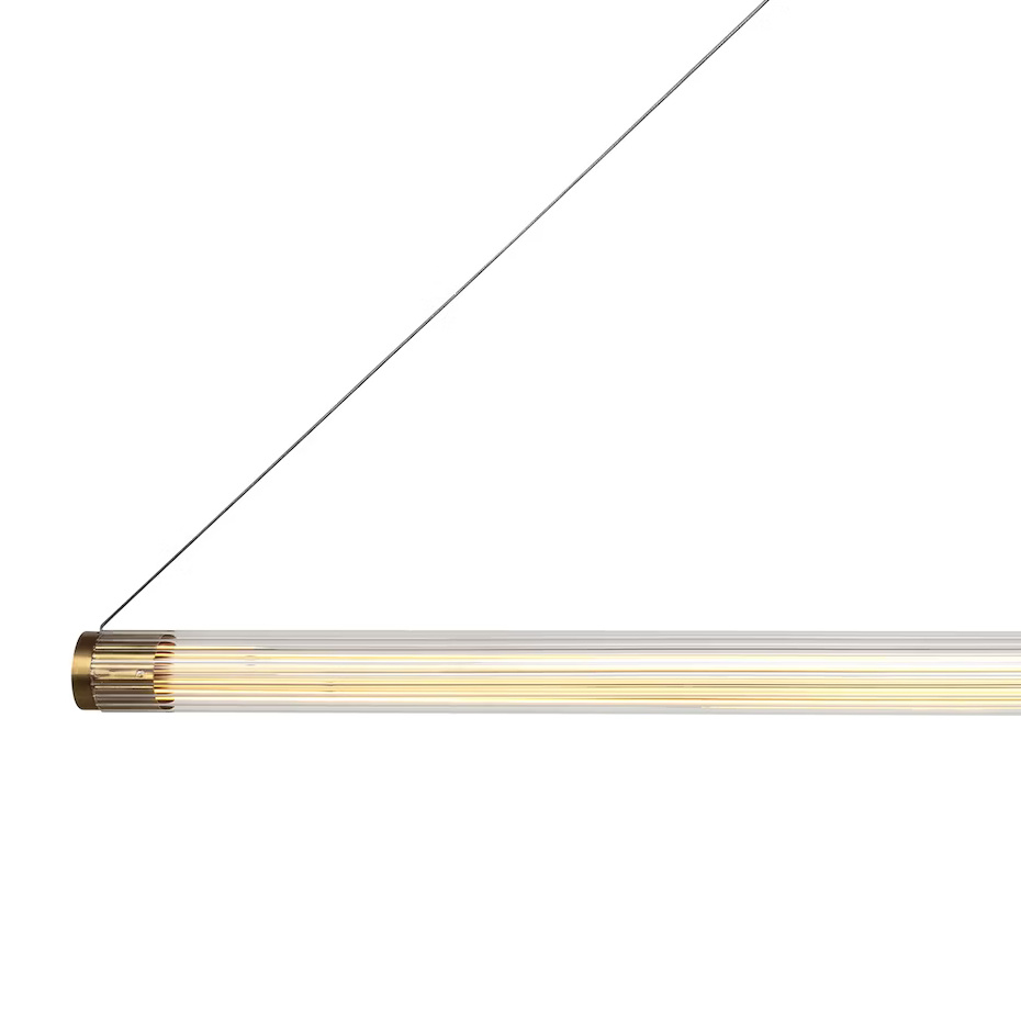 Ray Pendel Medium Rå Mässing