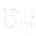 Star 5 Rund Taklampa/Vägglampa Vit Star 5 Rund Taklampa/Vägglampa Vit