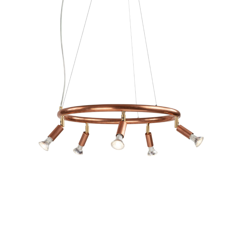 Star 5 Rund Taklampa/Vägglampa Rå Koppar