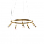 Star 5 Rund Taklampa/Vägglampa Rå Mässing Star 5 Rund Taklampa/Vägglampa Rå Mässing