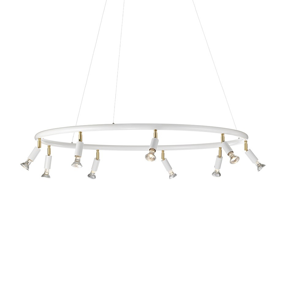 Star 9 Rund Taklampa/Vägglampa Vit