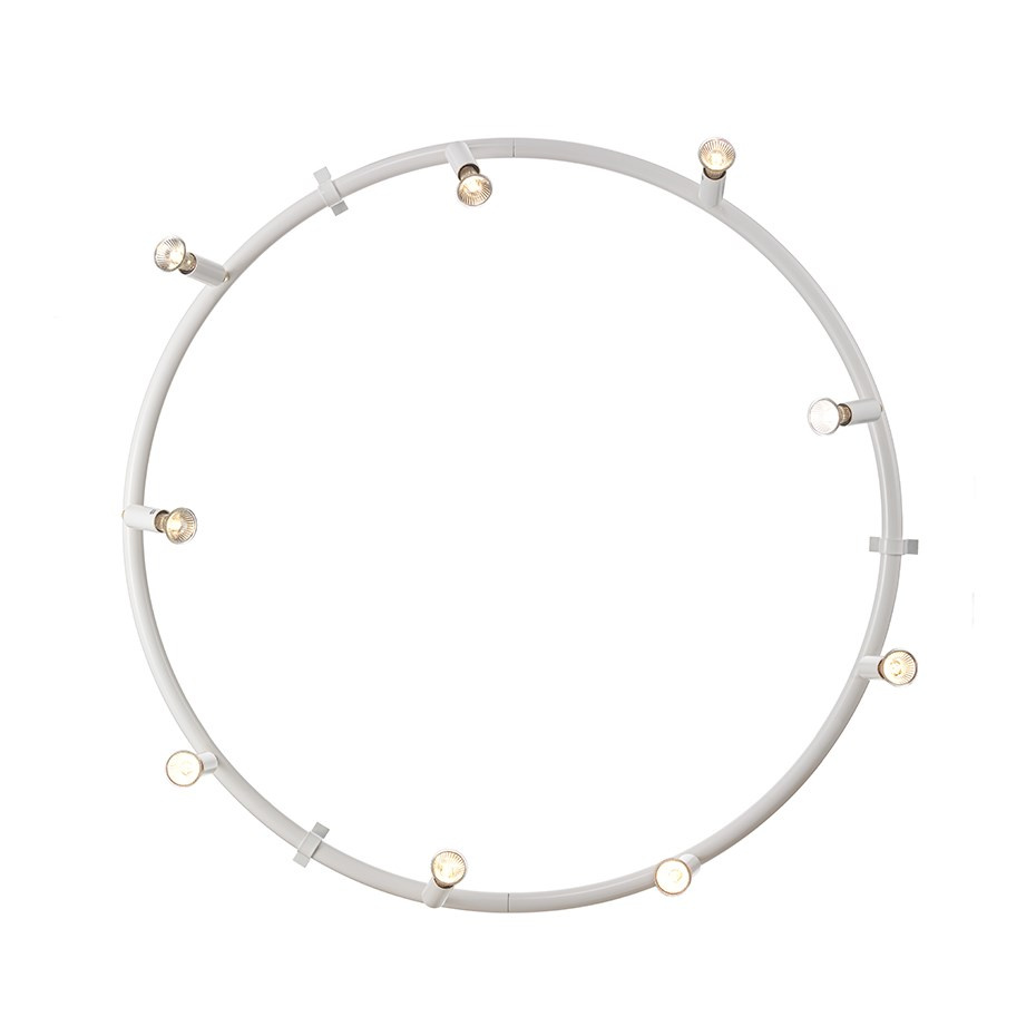 Star 9 Rund Taklampa/Vägglampa Vit