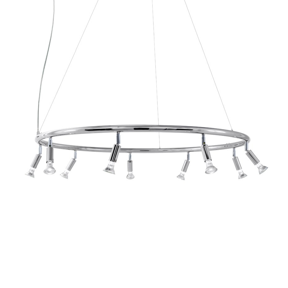 Star 9 Rund Taklampa/Vägglampa Förnicklad Mässing