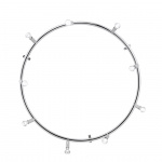 Star 9 Rund Taklampa/Vägglampa Förnicklad Mässing Star 9 Rund Taklampa/Vägglampa Förnicklad Mässing