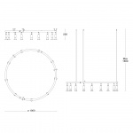 Star 9 Rund Taklampa/Vägglampa Förnicklad Mässing Star 9 Rund Taklampa/Vägglampa Förnicklad Mässing