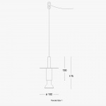 Star 1 Pendel Rå Stål Star 1 Pendel Rå Stål