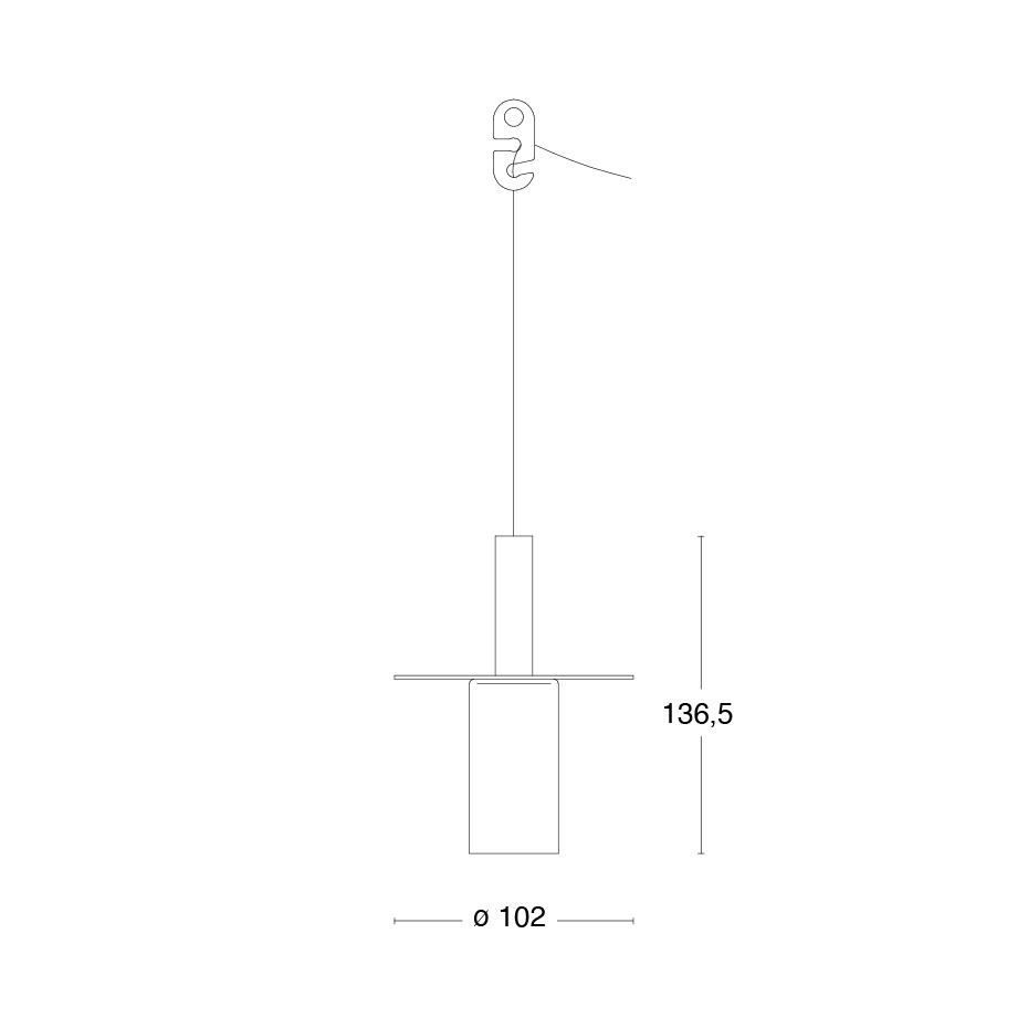 Starlight 1 Pendel Vit