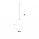 Pebble Pendel Hög Oxblod Pebble Pendel Hög Oxblod