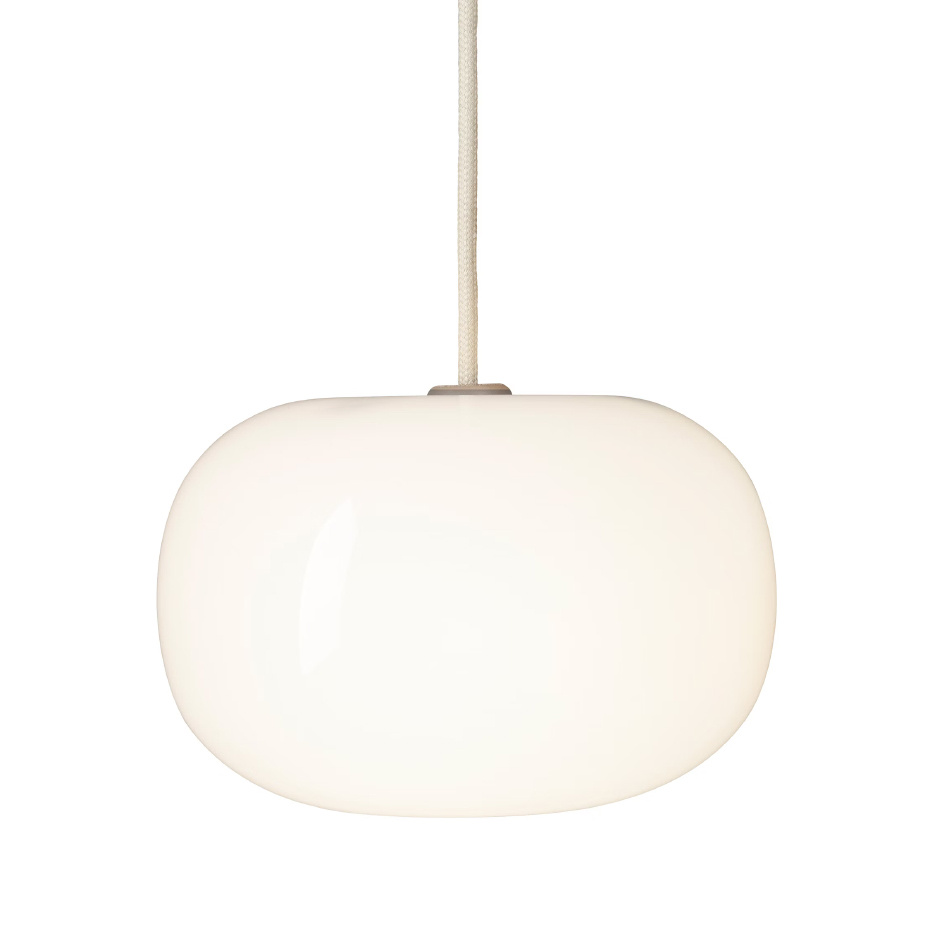 Pebble Pendel Bred Opalglas