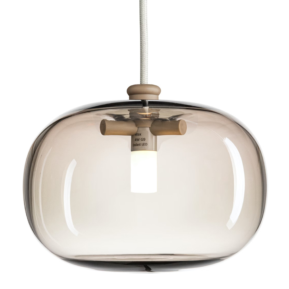 Pebble Pendel Bred Varmgrå