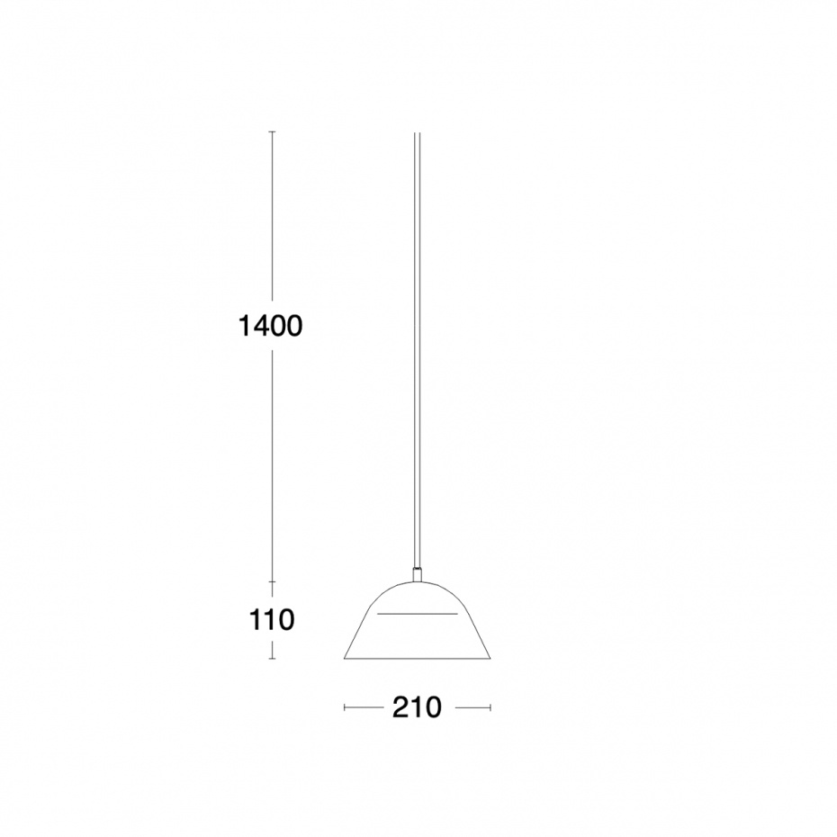 Streck Pendel Liten Tallgrön