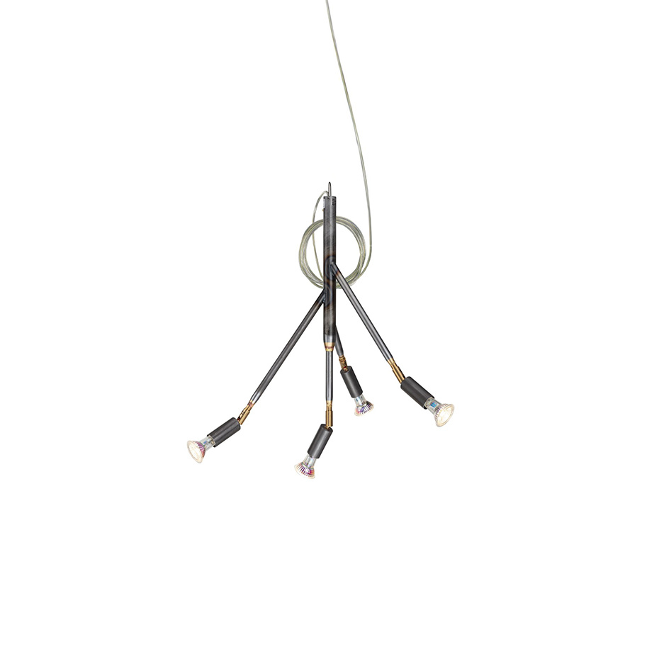 Kvist 4 Pendel Rå Stål