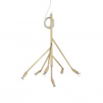 Kvist 6 Pendel Mattborstad Mässing Kvist 6 Pendel Mattborstad Mässing