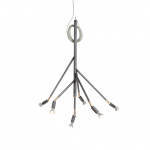 Kvist 6 Pendel Rå Stål Kvist 6 Pendel Rå Stål