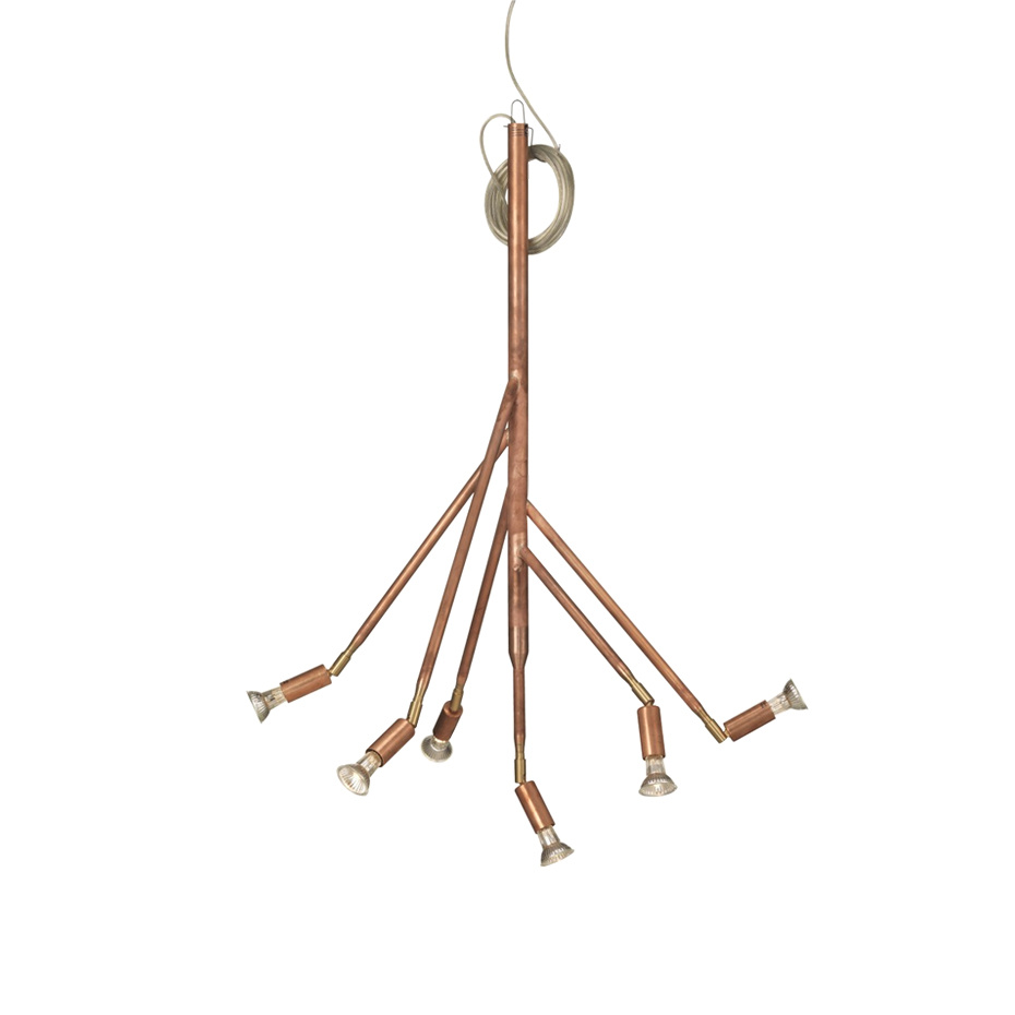 Kvist 6 Pendel Rå Koppar