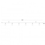 Starlight 6 Skena Rå Mässing Starlight 6 Skena Rå Mässing