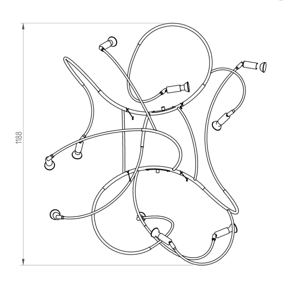 Andromeda Pendel Röd