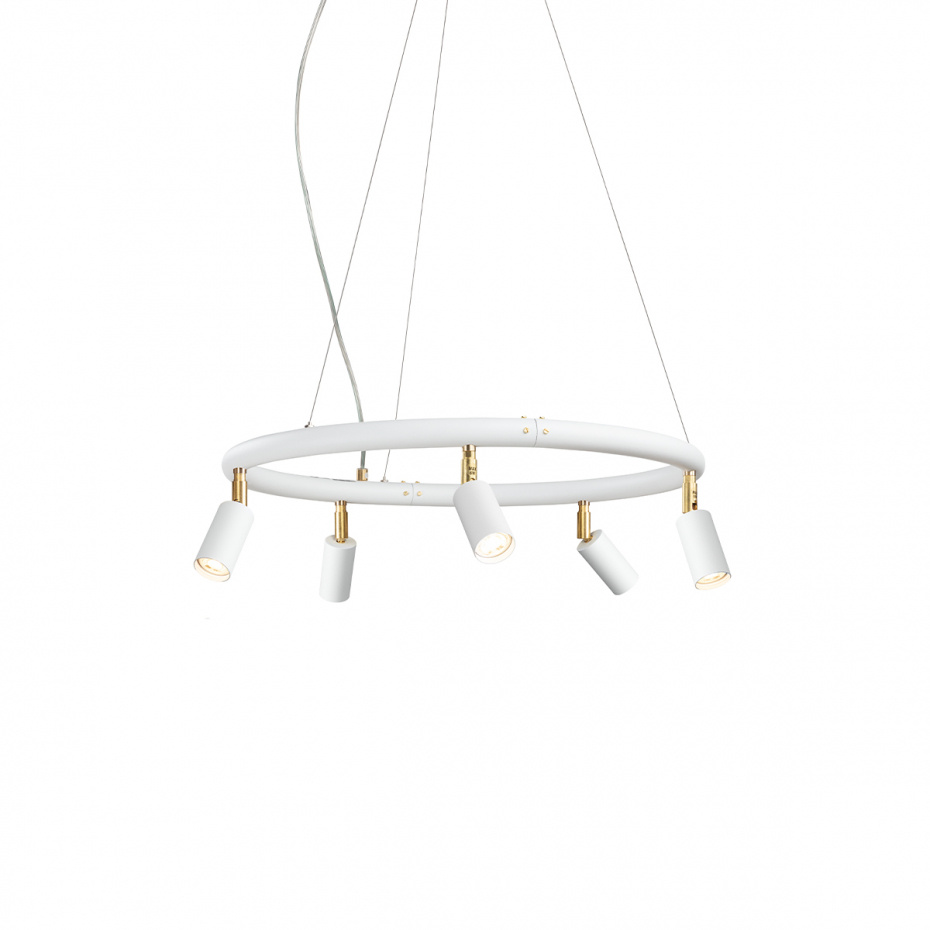 Starlight 5 Rund Taklampa/Vägglampa Vit